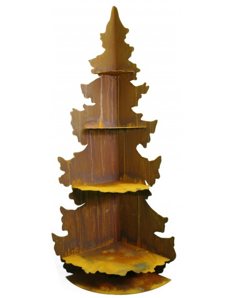 XL Deko Tanne mit 4 Zwischenböden zum Dekorieren für Weihnachtsdeko