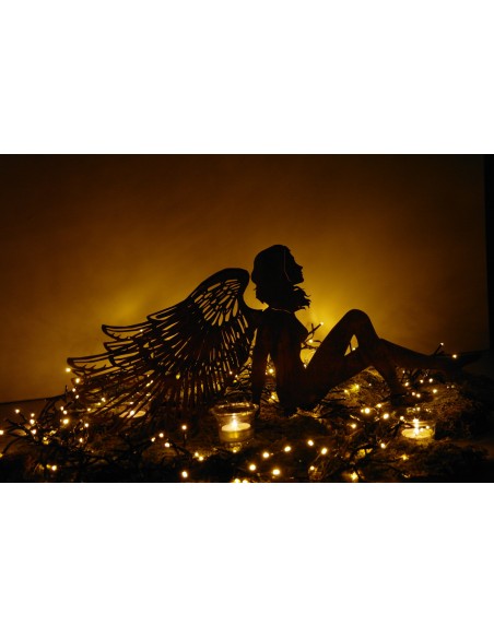 Fensterbank Deko Engel Metall