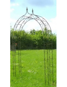 Rosenbogen doppelt aus Metall mit Spitze - Höhe 240 cm 2