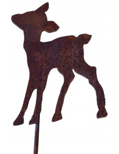 Deko Kitz als Weihnachtsdeko für Buchsbaum Gartenstecker