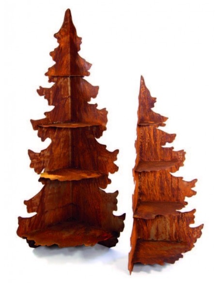 Deko Tanne mit 4 Zwischenböden zum Dekorieren