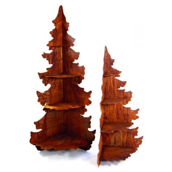 XL Deko Tanne mit 4 Zwischenböden zum Dekorieren für Weihnachtsdeko