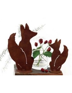 kleiner Deko Fuchs sitzend Höhe 16 cm 2