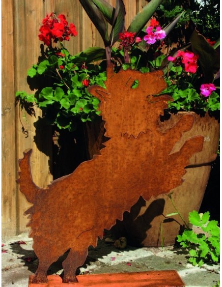 Tierfigur kleiner Hund auf Platte