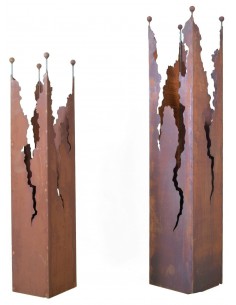 Deko Rostsäule "Taormina" für eckige Schalen 2