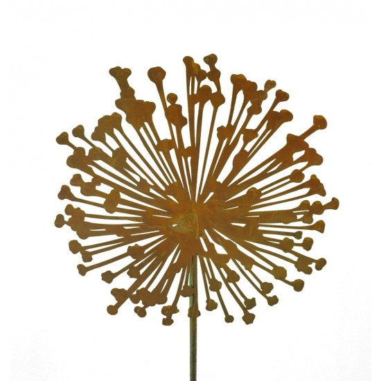Gartenstecker Allium Rost Metall