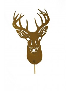 Gartenstecker stolzer Hirsch - Gesamthöhe 134 cm