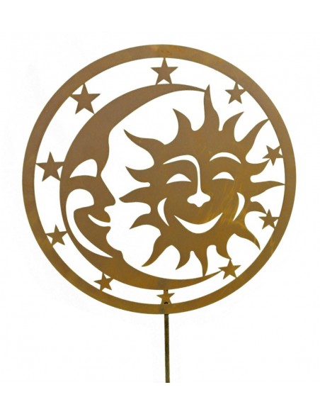 Gartenstecker sonne und Mond