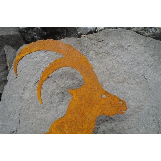 Allgäu Deko Steinbock 60 cm groß zum Stellen H:  60 cm
B:  46 cm
mit Querstäben zum stellen