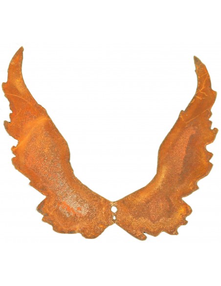 Engelsflügel aus Edelrost mit Loch zum Anbringen an Holz oder Türgestecken Engelsflügel aus Edelrost mit Loch zum Anbringen an Holz oder Türgestecken