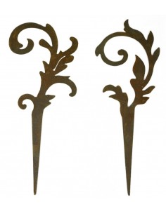 Edelrost Bodenstecker "Versailles" zur Verzierung Ihrer Blumenbeete