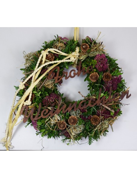 Geschenkidee zu Weihnachten - Spruch aus Edelrost "Frohe Weihnachten"