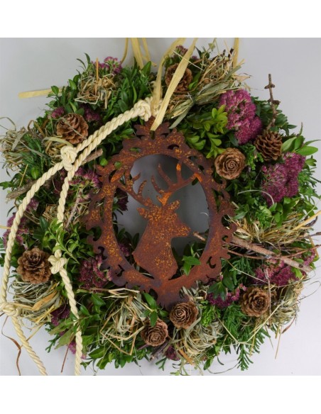 Deko Hirsch für Kranz flechten