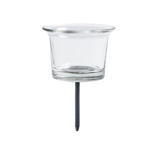 teelichthalter Glas für Adventskranz
