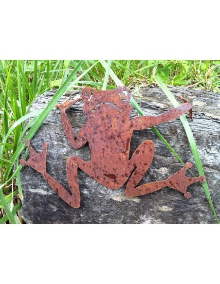 Gartenteich Rost Frosch zum Einhängen netter kleiner Laubrosch zum Einhängen an eine Wand. Ideal für Teich und Garten, aber auch Gartenteich Rost Frosch zum Einhängen netter kleiner Laubrosch zum Einhängen an eine Wand. Ideal für Teich und Garten, aber auch
