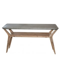 Holztisch Sofia mit Betonplatte