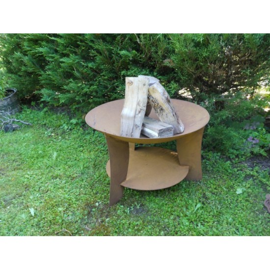 Runde Deko Feuerstelle in Rostoptik für Ihren Garten