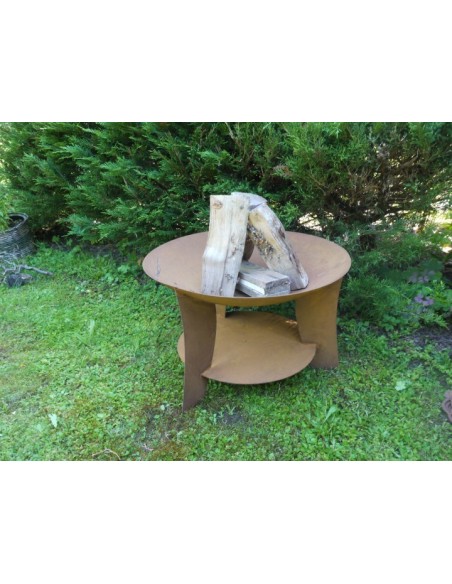 Runde Deko Feuerstelle in Rostoptik für Ihren Garten