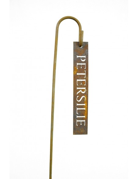 Petersilie Kräuterschild als Gartenstecker