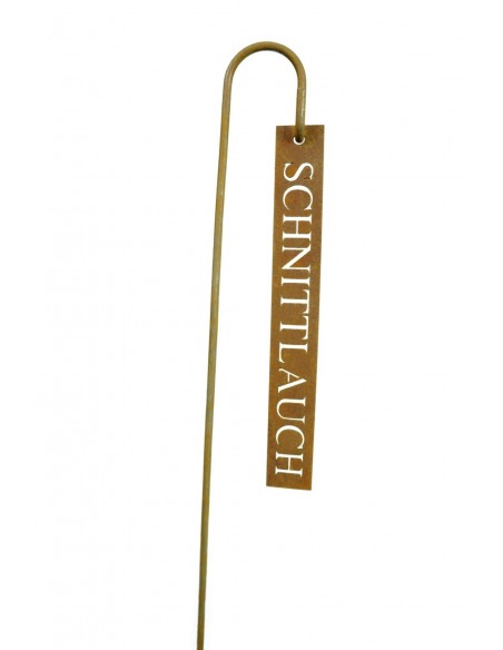 Schnittlauch Schild aus Metall