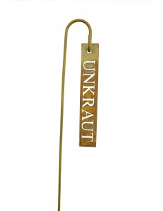 Kräuterschild Unkraut Kräuterschilder und Pflanzschilder für den Garten aus Metall  2