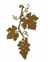 Weinrebe mit Weintrauben zum Hängen - Länge 39 cm - Breite 24 cm