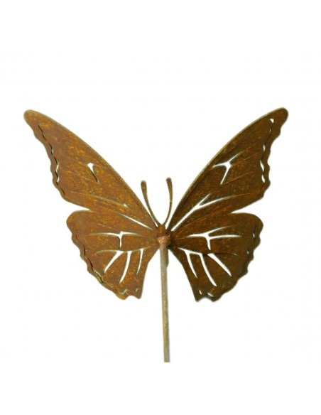 Edelrost Schmetterling Stecker  "Farfalla" Deko frostsicher von Saremo Far1-20 und Far1-25