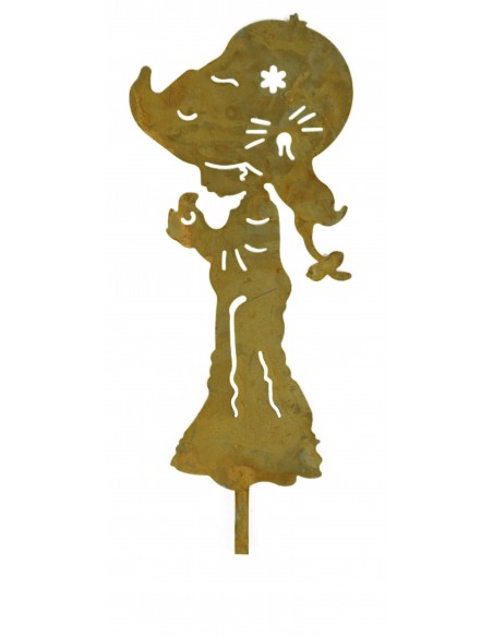 Deko Figur Kind als Gartenstecker Frühling