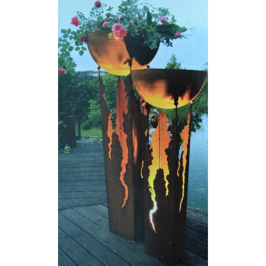 Deko Säule Taormina Eckig für Schalen in unterschiedlichen Größen