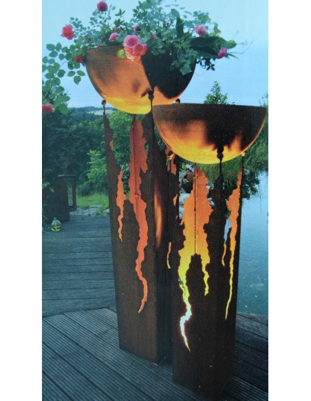 Deko Säule Taormina Eckig für Schalen in unterschiedlichen Größen