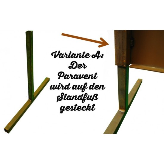 Befestigung Sichtschutzwand Metall