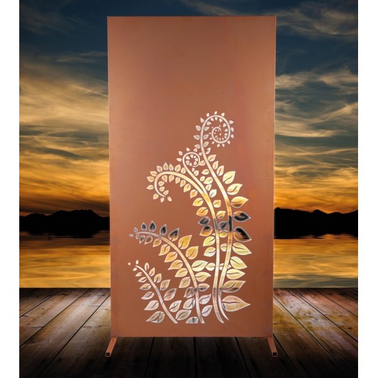 Sichtschutzwand Ranke Rost