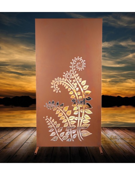 Sichtschutzwand Ranke Rost