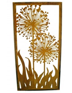 Allium Sichtschutzwand, sehr dekorative Metalldeko
