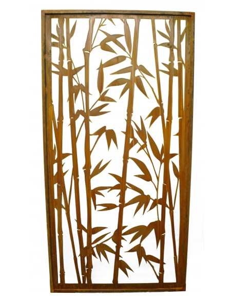 Sichtschutzwand Bambus offen Höhe 200 cm