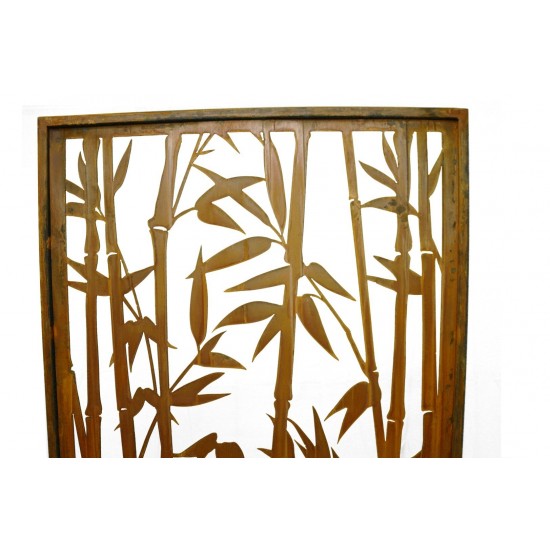 Sichtschutzwand Bambus offen Höhe 200 cm