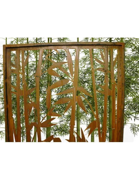 Sichtschutzwand Bambus offen Höhe 200 cm