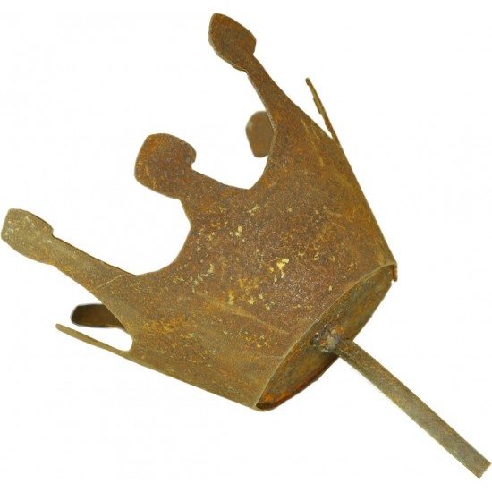 Krone Edelrost mit Eisenstab