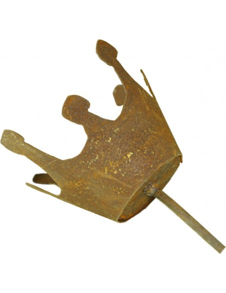 Krone Edelrost mit Eisenstab