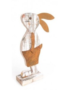 günstiger Osterhase Holz - lustiges Ostergeschenk
