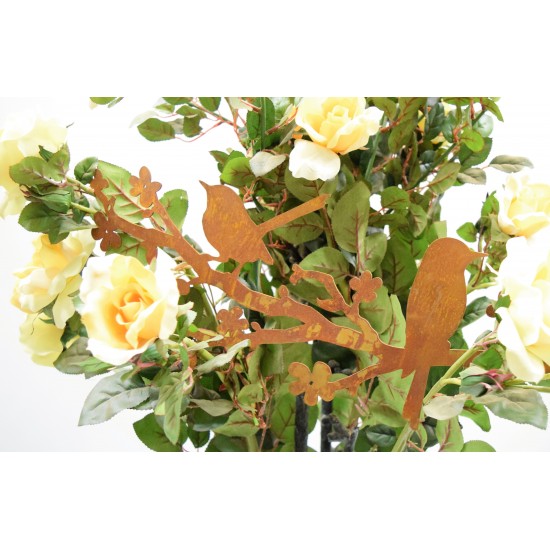 Romantische Dekoidee mit Rosen