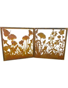 Wiesenzaun "B" mit Umrandung  Höhe 100 cm - Breite 100 cm Sichtschutz  2