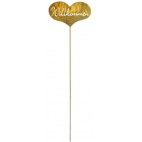 Gartensteker Willkommen