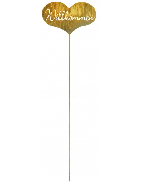 Gartensteker Willkommen