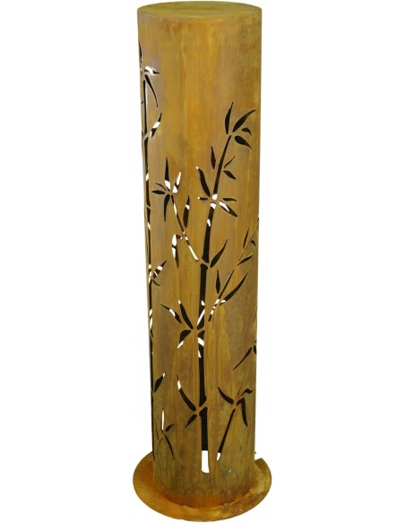 Gartensäule mit Bambusmotiv Gartensäule mit Bambusmotiv