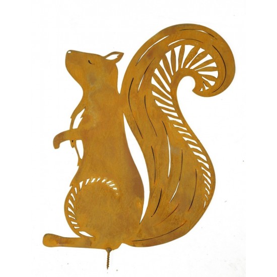 Deko Eichhörnchen aus Edelrost