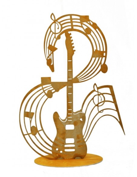 Deko Gitarre Metall - Geschenk für Musiker