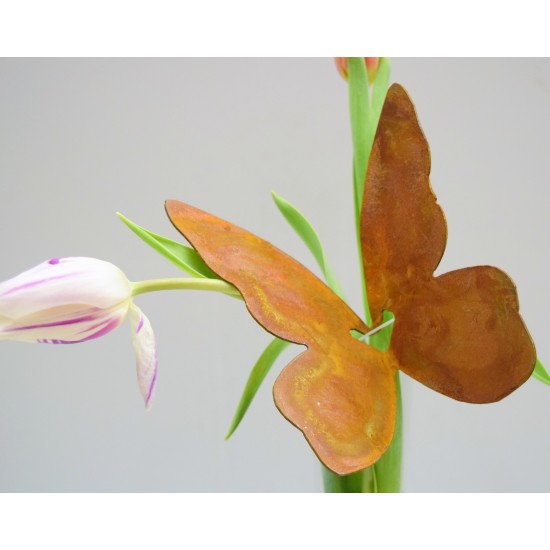 Glasvasen verzieren mit Schmetterling Mariposa