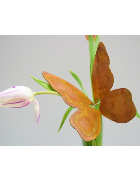 Glasvasen verzieren mit Schmetterling Mariposa