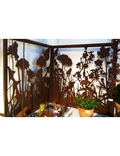 Wiesenzaun "A" mit Umrandung  Höhe 100 cm - Breite 100 cm Sichtschutz  2